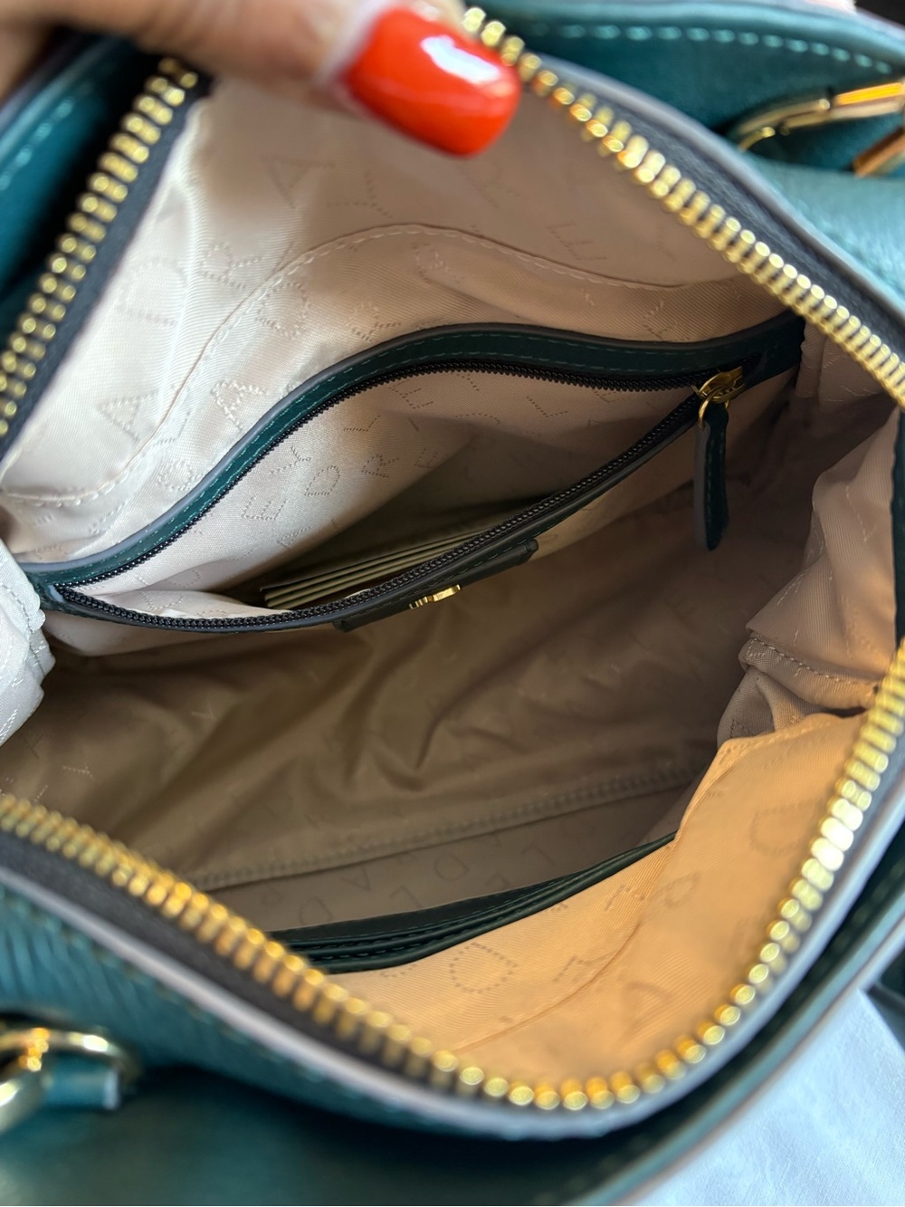 Radley London Dark Green Leather Purse with Matching Wallet - Picture 7 of 12